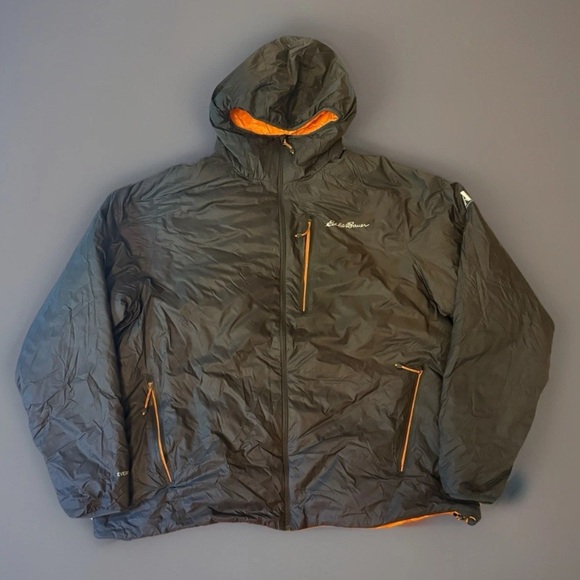 Eddie Bauer Other - Eddie Bauer Men’s EverTherm Down Hooded Jacket Grey Size 2XL